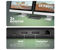 Axagon HMC-U4, USB4 40Gbps dock, 12w1 - 1353440 - zdjęcie 3